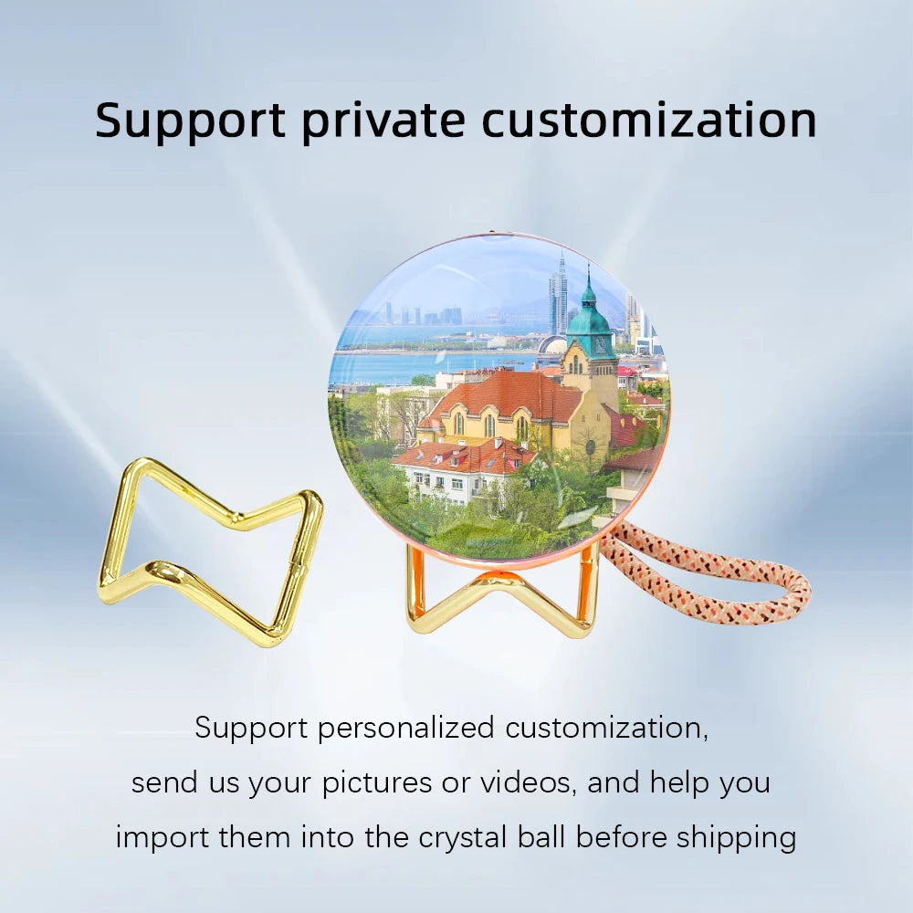 Bola de cristal personalizable Video creativo de bola de cristal 3D
