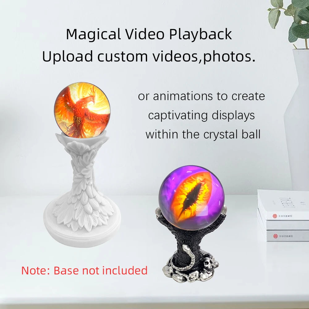 Bola de cristal personalizable Video creativo de bola de cristal 3D